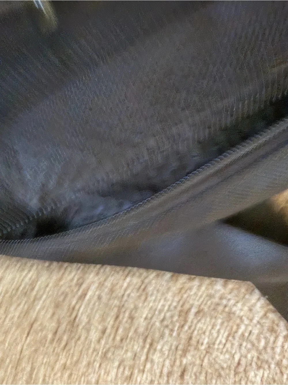 Tumi Black Backpack with Brown Leather Accents